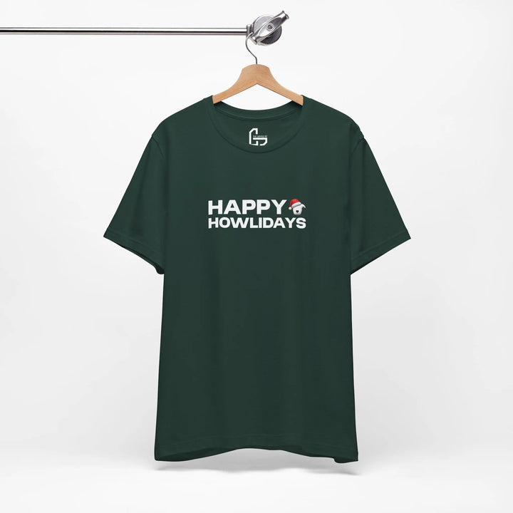 Happy Howlidays 2025 Unisex Short Sleeve T-shirt Printify