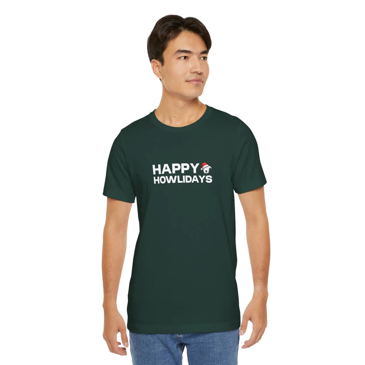 Happy Howlidays 2025 Unisex Short Sleeve T-shirt Printify