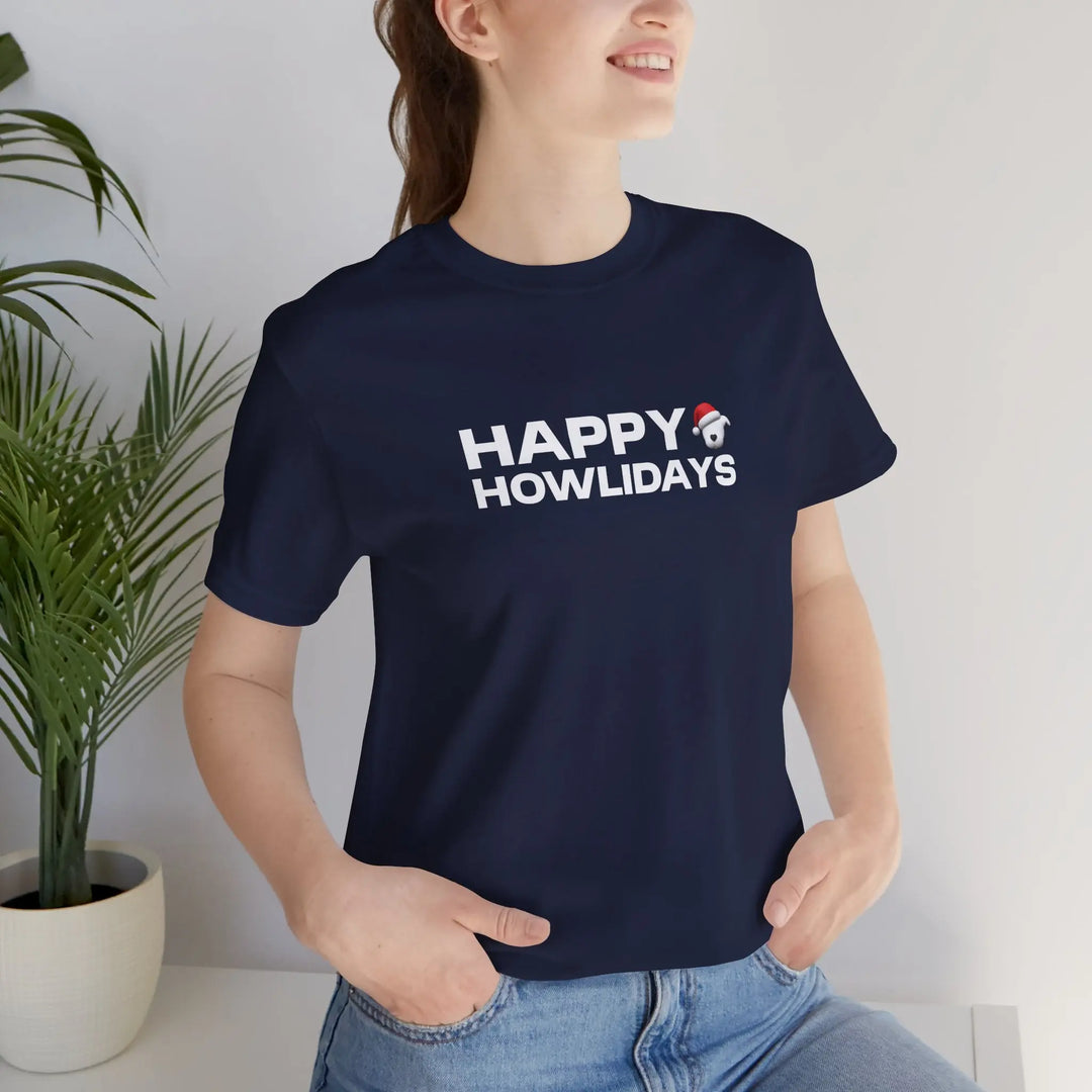 Happy Howlidays 2025 Unisex Short Sleeve T-shirt Printify