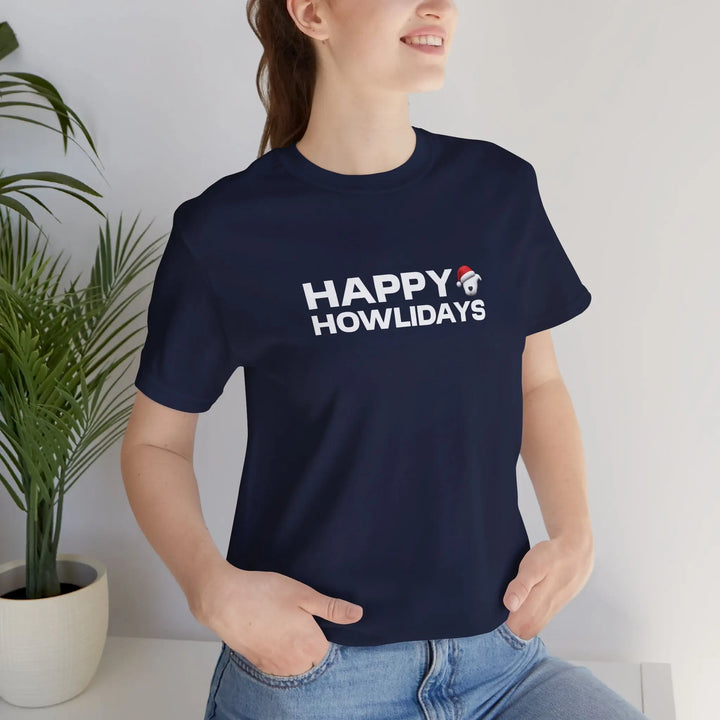 Happy Howlidays 2025 Unisex Short Sleeve T-shirt Printify
