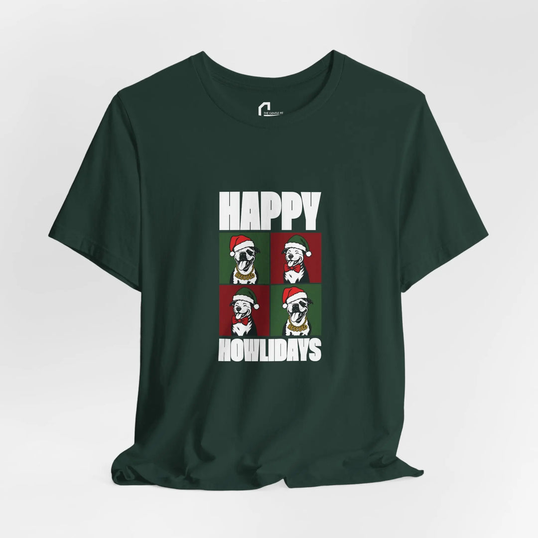 Happy Howlidays 2025 V2 Unisex Short Sleeve T-shirt Printify