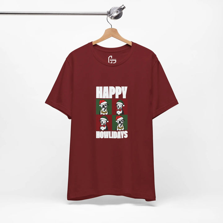 Happy Howlidays 2025 V2 Unisex Short Sleeve T-shirt Printify