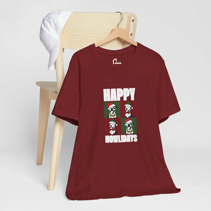 Happy Howlidays 2025 V2 Unisex Short Sleeve T-shirt Printify