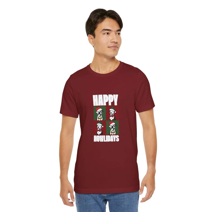 Happy Howlidays 2025 V2 Unisex Short Sleeve T-shirt Printify