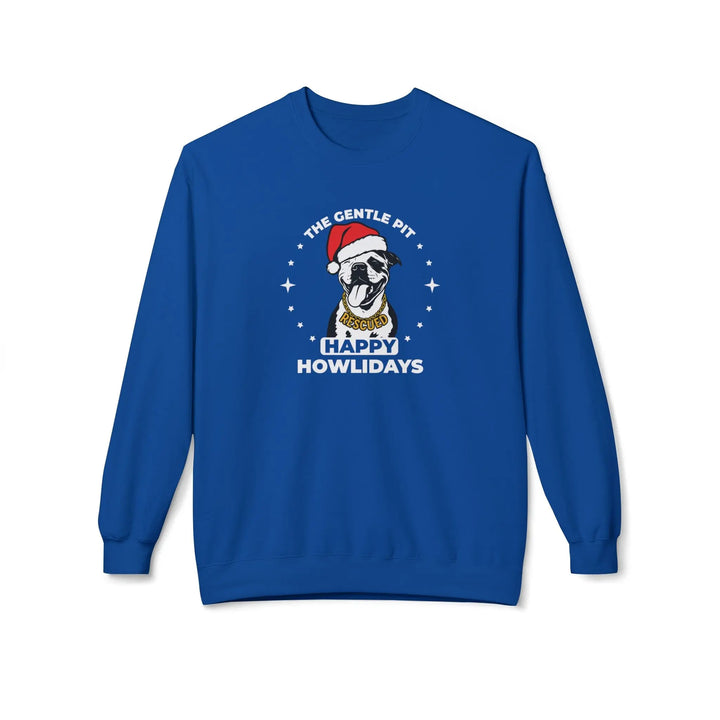 Happy Howlidays 2025 V3 Softstyle Fleece Crewneck Sweatshirt Printify