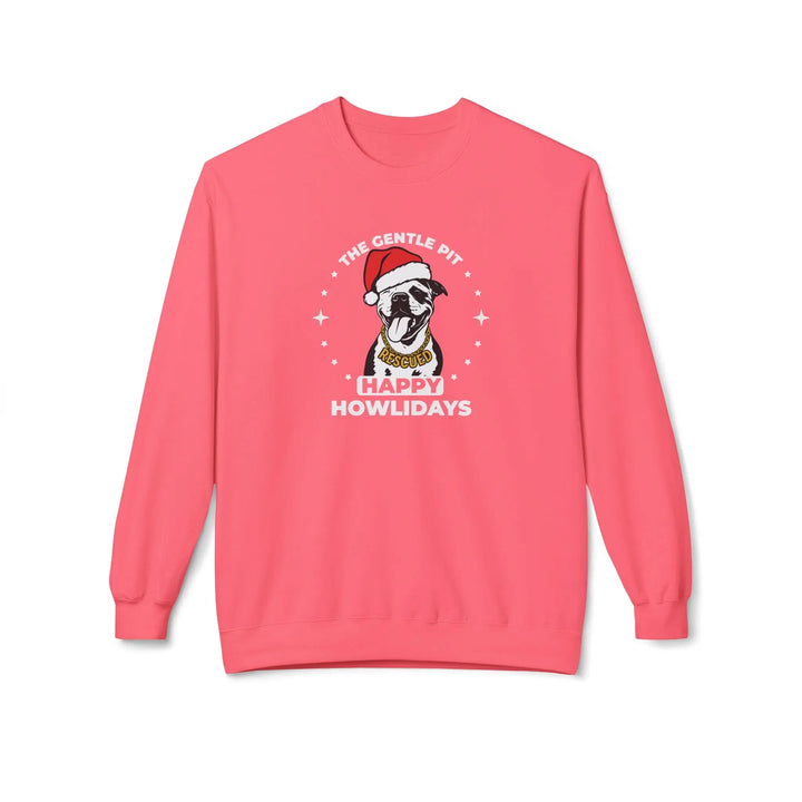 Happy Howlidays 2025 V3 Softstyle Fleece Crewneck Sweatshirt Printify
