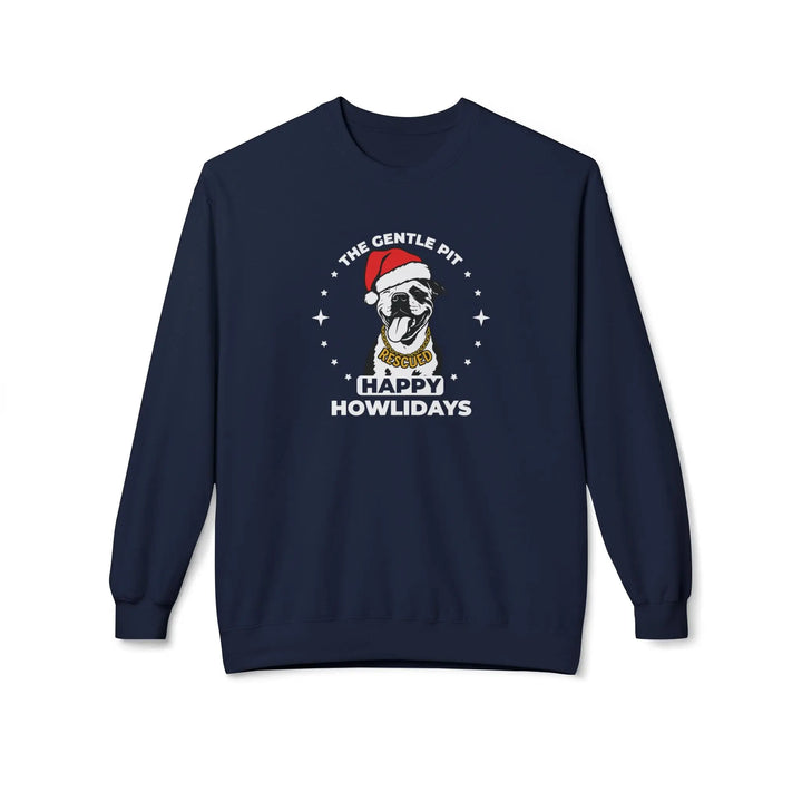 Happy Howlidays 2025 V3 Softstyle Fleece Crewneck Sweatshirt Printify