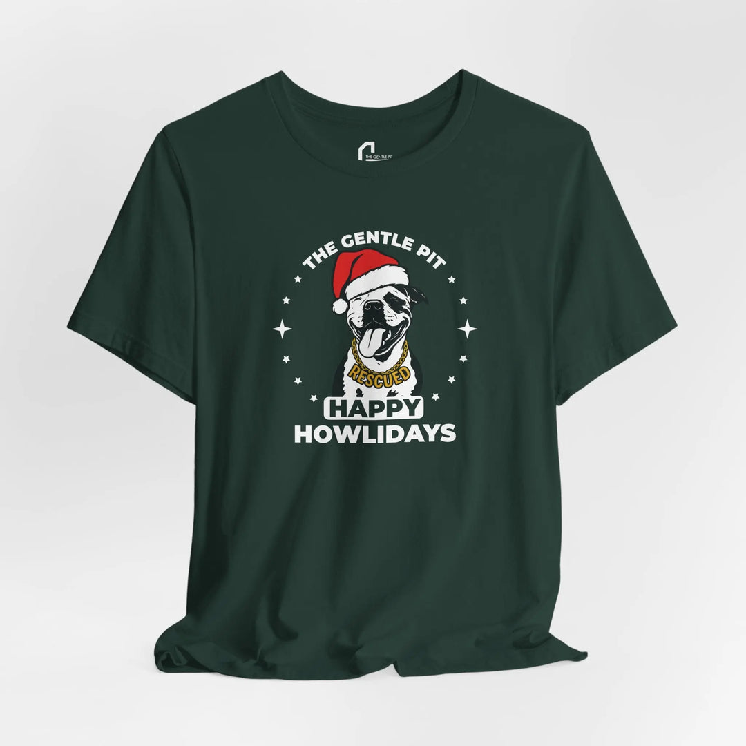 Happy Howlidays 2025 V3 Unisex Short Sleeve T-shirt Printify