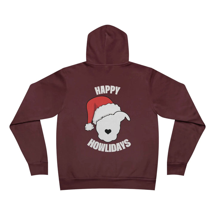Happy Howlidays Unisex Sponge Fleece Pullover Hoodie Printify