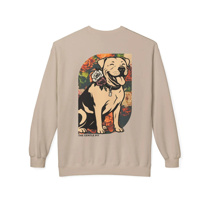 Happy Pit Floral Softstyle Fleece Crewneck Sweatshirt Printify