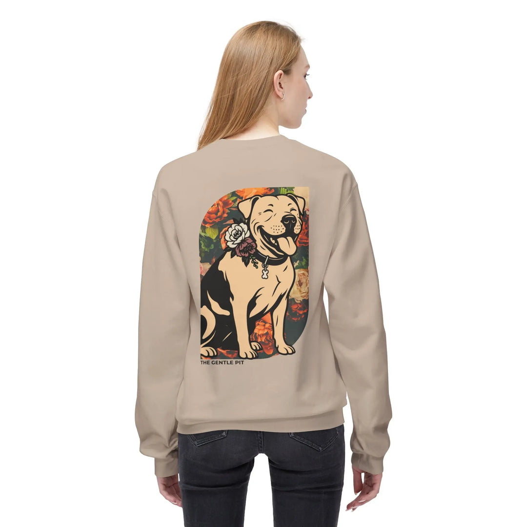 Happy Pit Floral Softstyle Fleece Crewneck Sweatshirt Printify