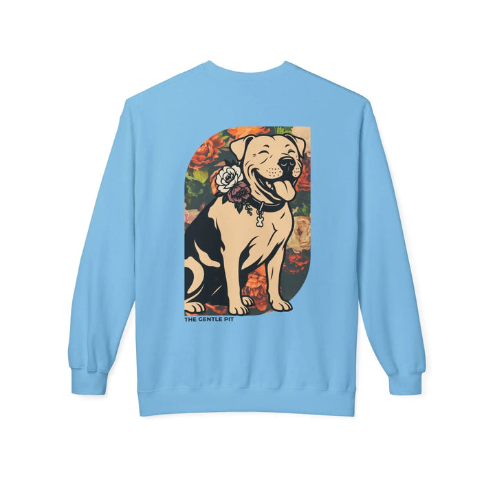 Happy Pit Floral Softstyle Fleece Crewneck Sweatshirt Printify