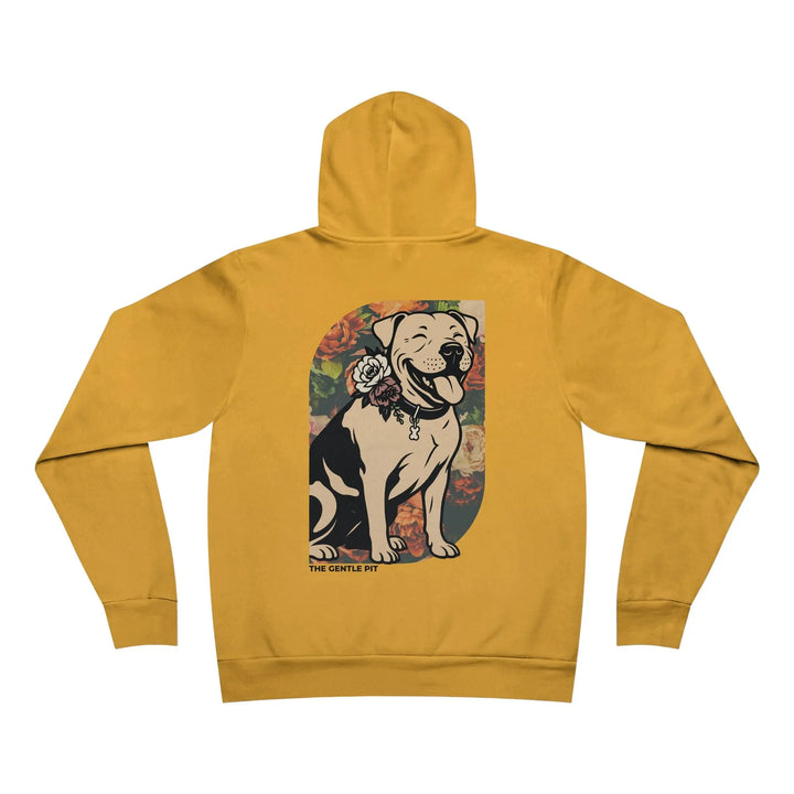 Happy Pit Floral Sponge Fleece Pullover Hoodie Printify