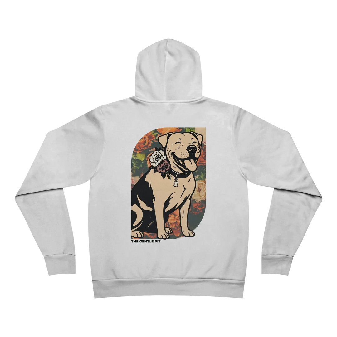 Happy Pit Floral Sponge Fleece Pullover Hoodie Printify
