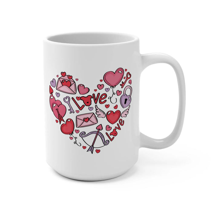 Hearts of Love Mug 15oz Printify