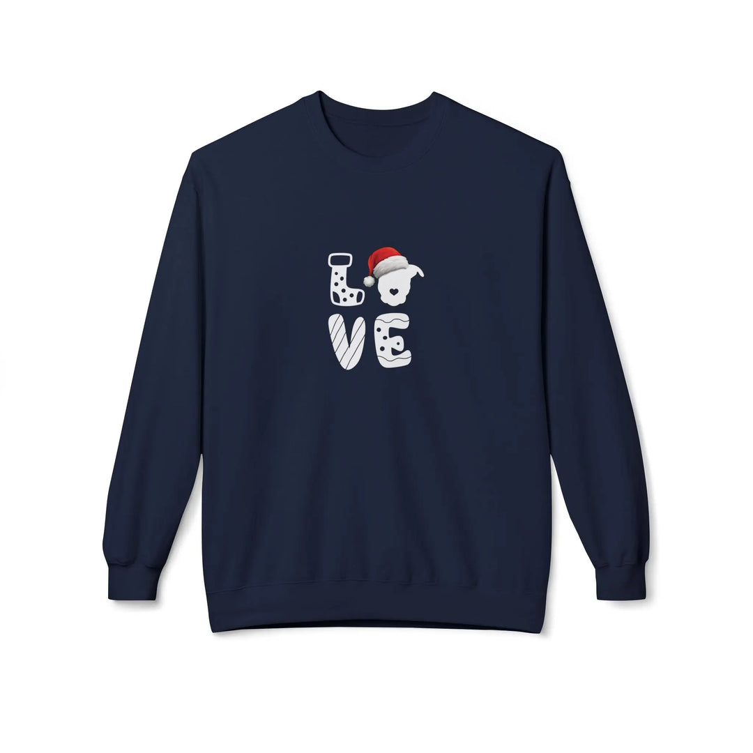 LOVE Christmas 2025 Softstyle Fleece Crewneck Sweatshirt Printify
