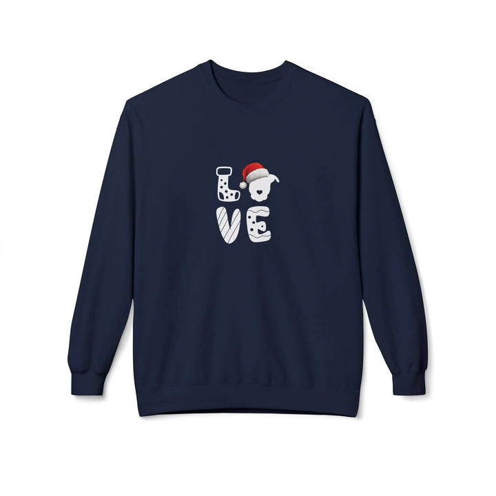LOVE Christmas 2025 Softstyle Fleece Crewneck Sweatshirt Printify