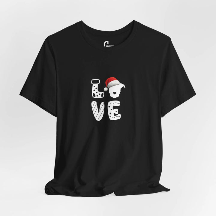 LOVE Christmas 2025 Unisex Short Sleeve T-shirt Printify