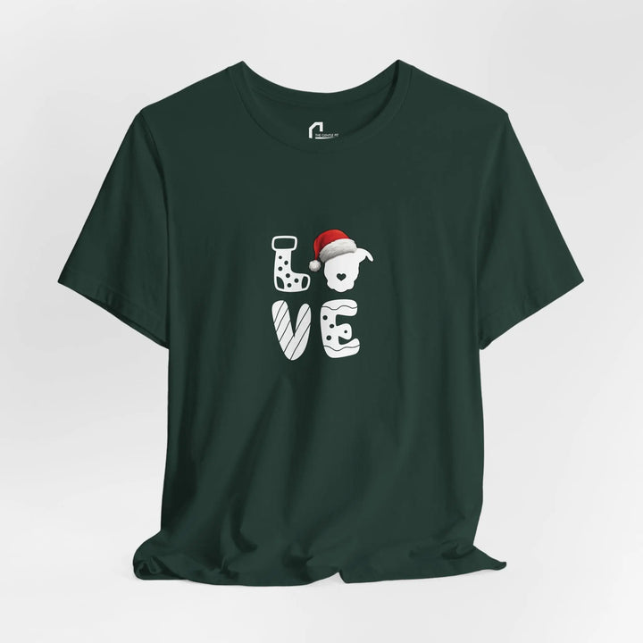 LOVE Christmas 2025 Unisex Short Sleeve T-shirt Printify