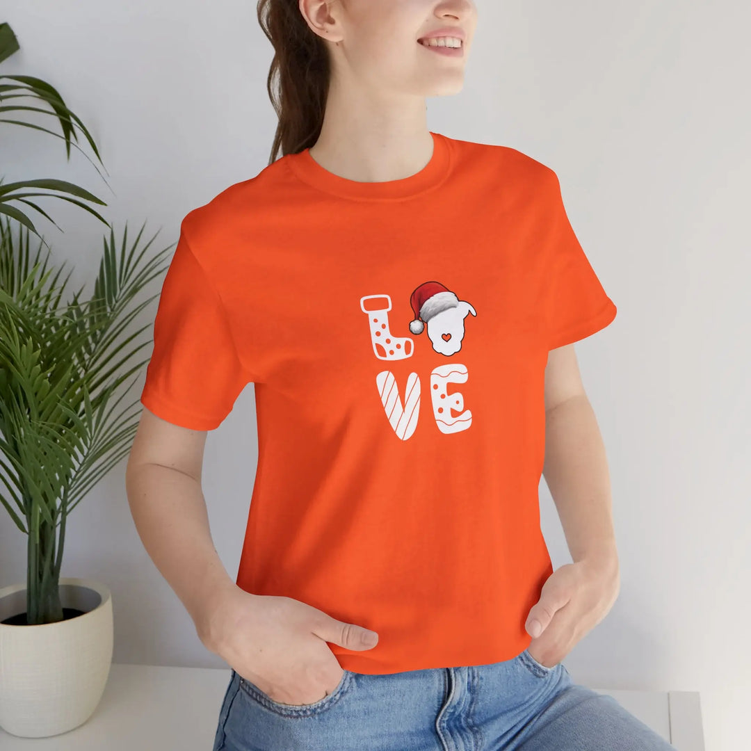 LOVE Christmas 2025 Unisex Short Sleeve T-shirt Printify