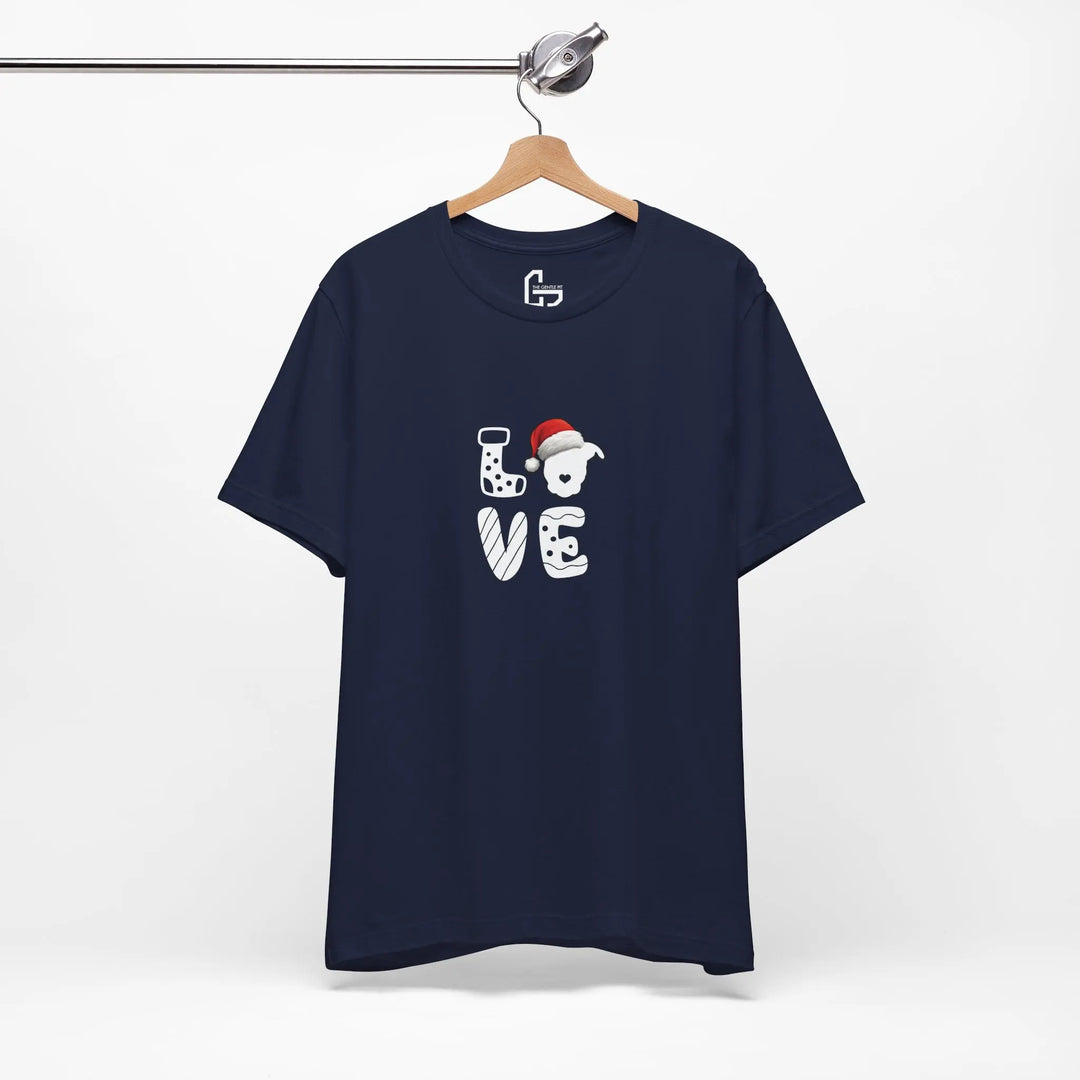 LOVE Christmas 2025 Unisex Short Sleeve T-shirt Printify