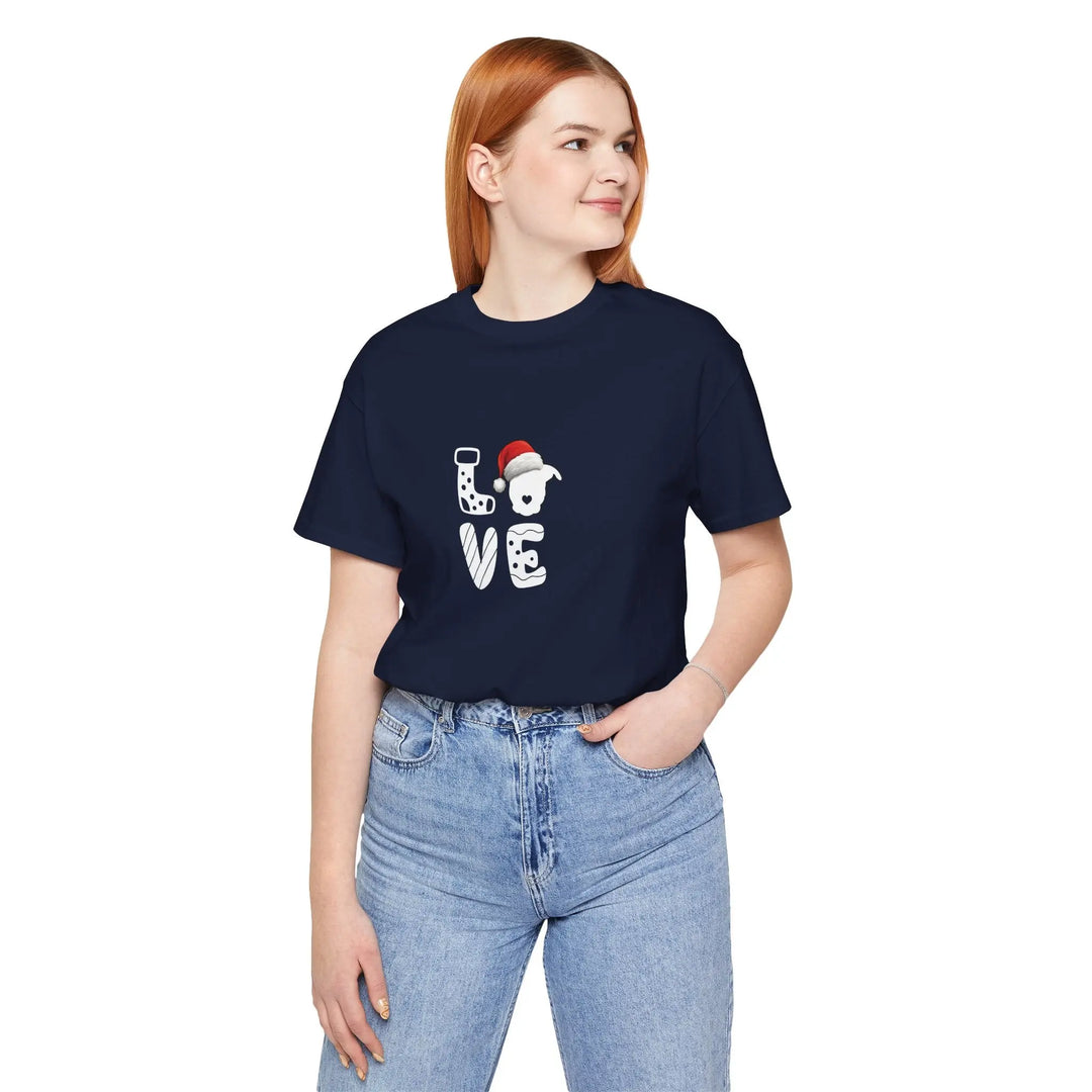 LOVE Christmas 2025 Unisex Short Sleeve T-shirt Printify