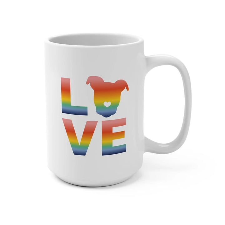 LOVE Rainbow Mug 15oz Printify