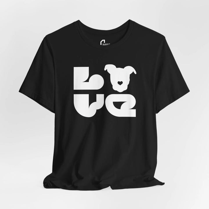 LOVE White Print Design - Unisex Jersey Tee Printify