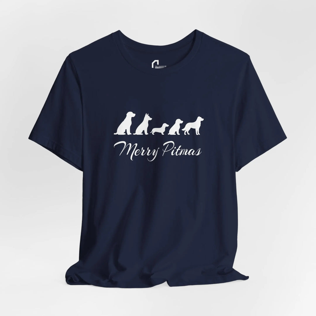 Merry Pitmas 2025 Unisex Short Sleeve T-shirt Printify