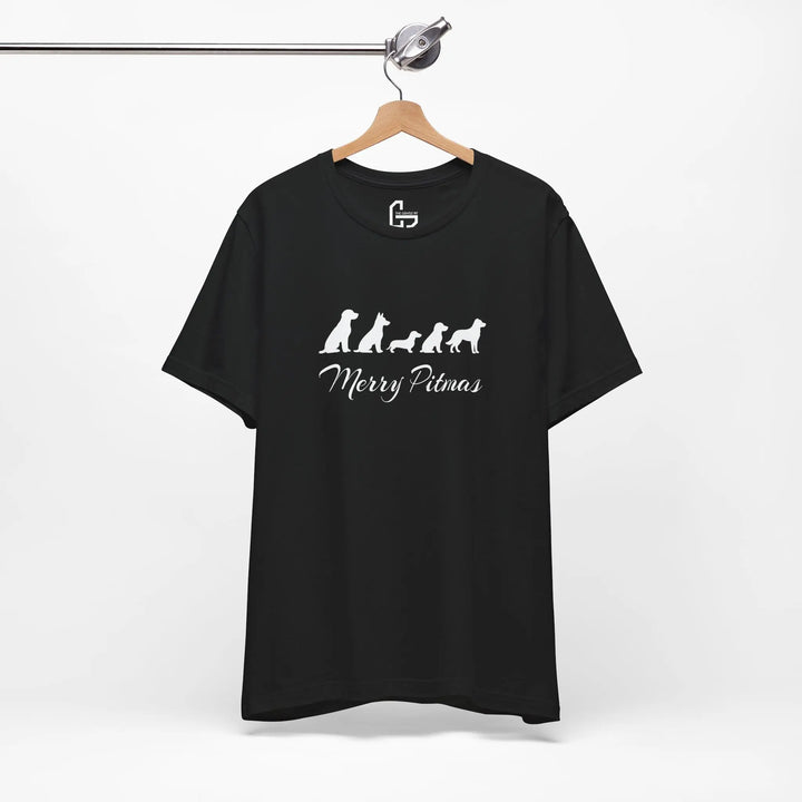 Merry Pitmas 2025 Unisex Short Sleeve T-shirt Printify