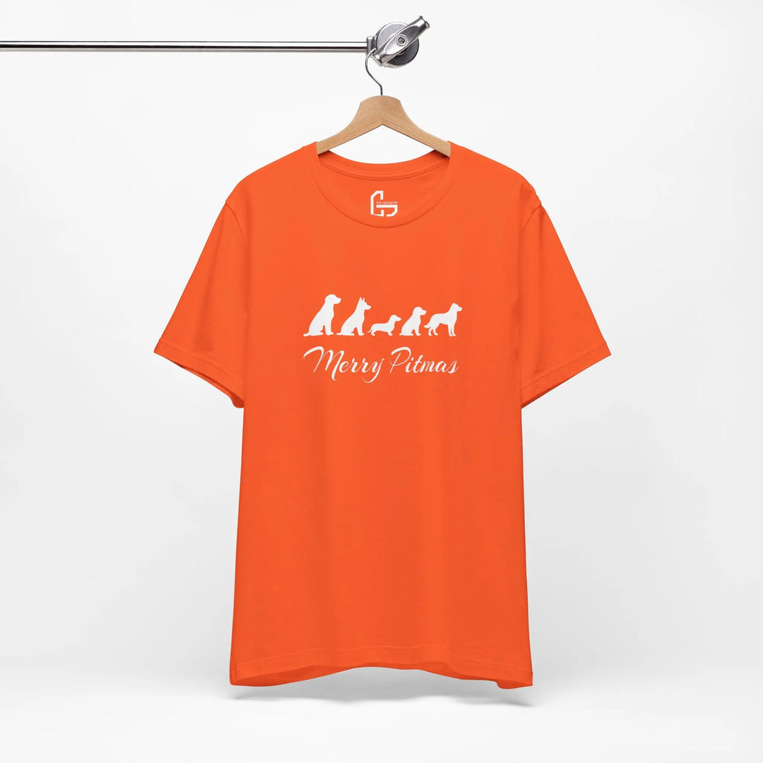 Merry Pitmas 2025 Unisex Short Sleeve T-shirt Printify