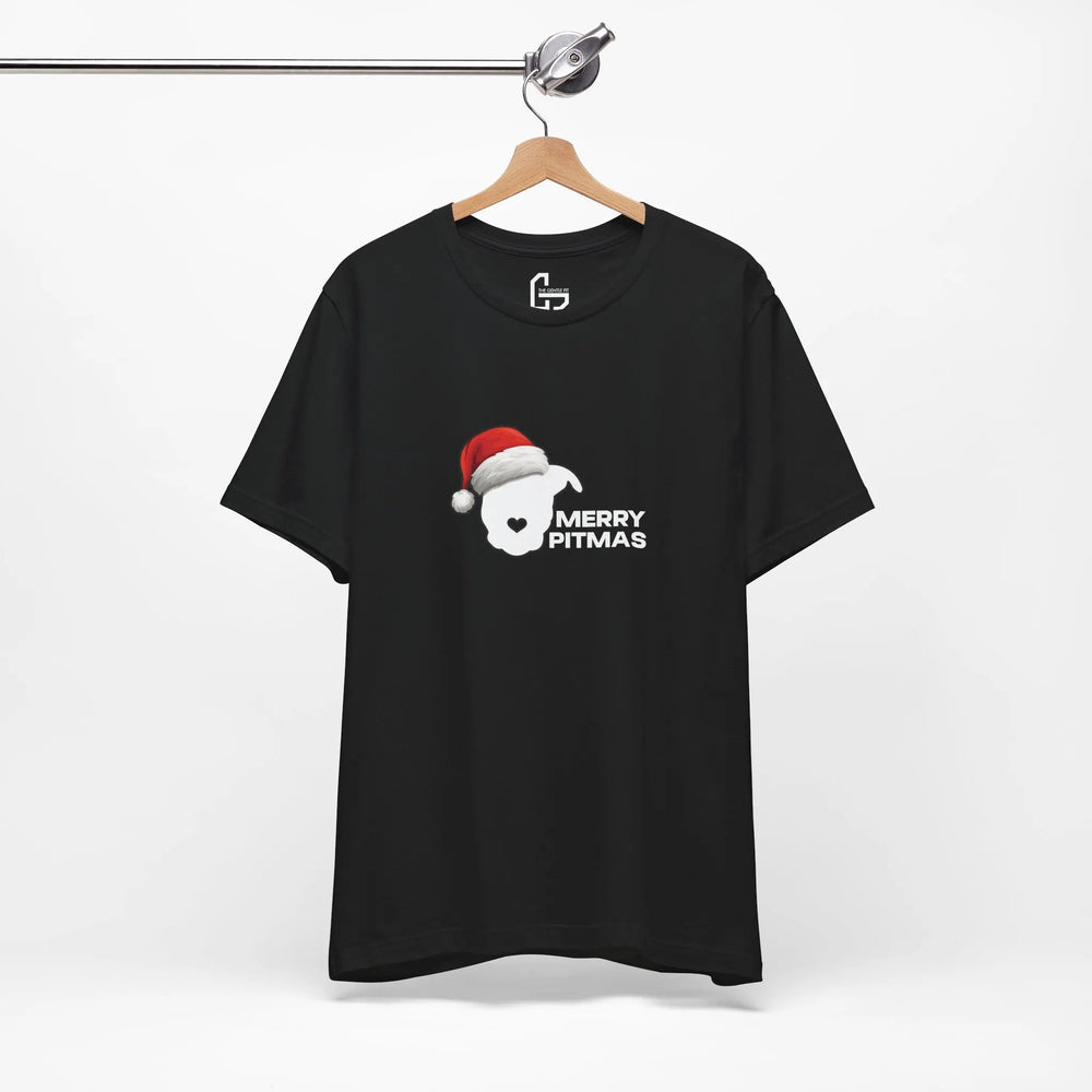 Merry Pitmas 2025 V2 Unisex Short Sleeve T-shirt Printify