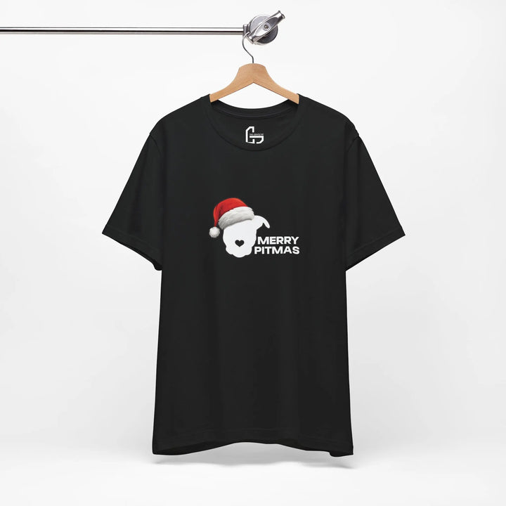 Merry Pitmas 2025 V2 Unisex Short Sleeve T-shirt Printify