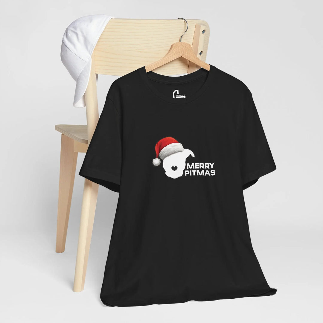 Merry Pitmas 2025 V2 Unisex Short Sleeve T-shirt Printify