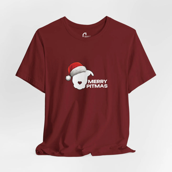Merry Pitmas 2025 V2 Unisex Short Sleeve T-shirt Printify