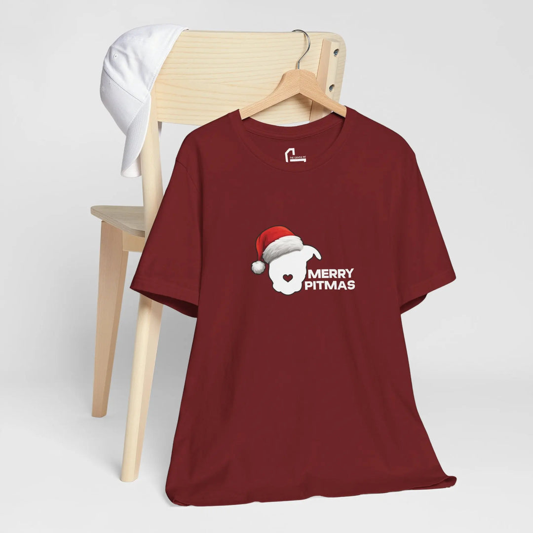 Merry Pitmas 2025 V2 Unisex Short Sleeve T-shirt Printify