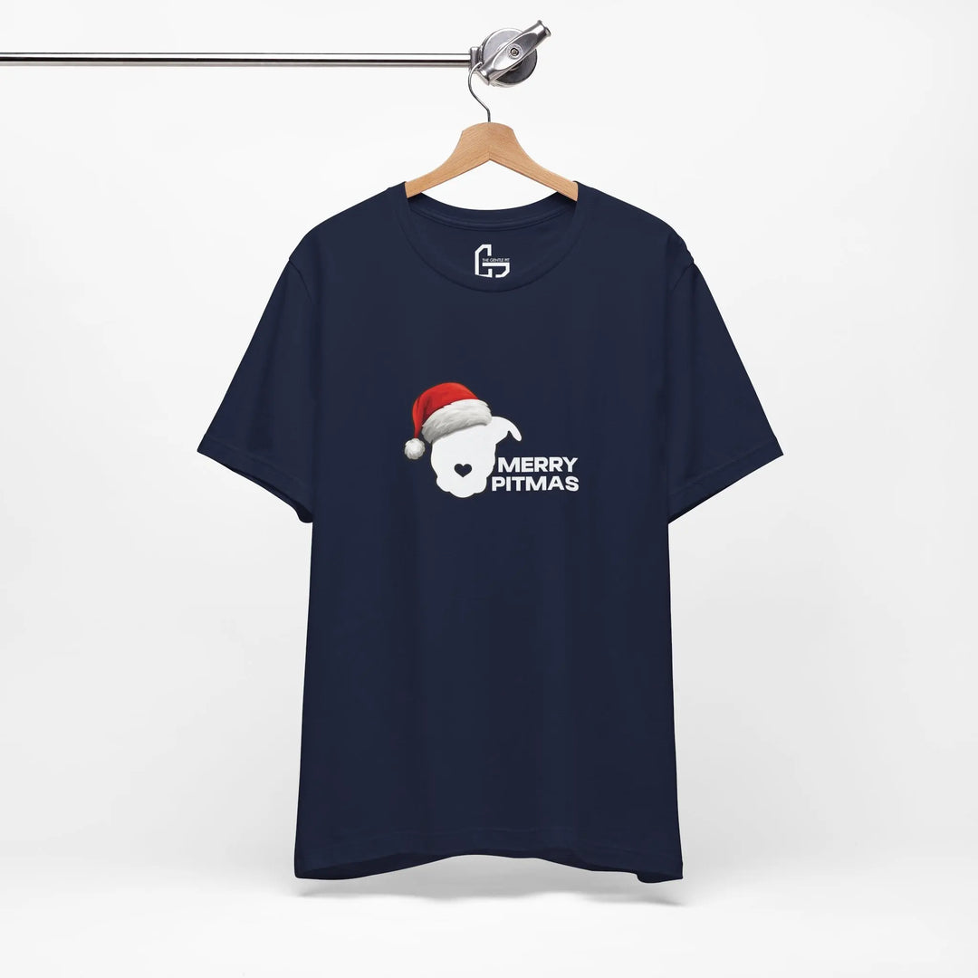Merry Pitmas 2025 V2 Unisex Short Sleeve T-shirt Printify
