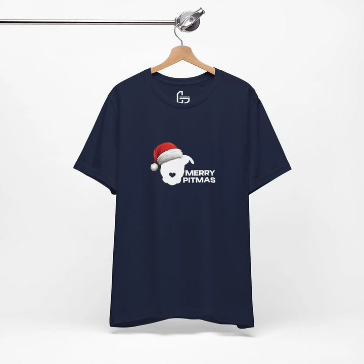 Merry Pitmas 2025 V2 Unisex Short Sleeve T-shirt Printify