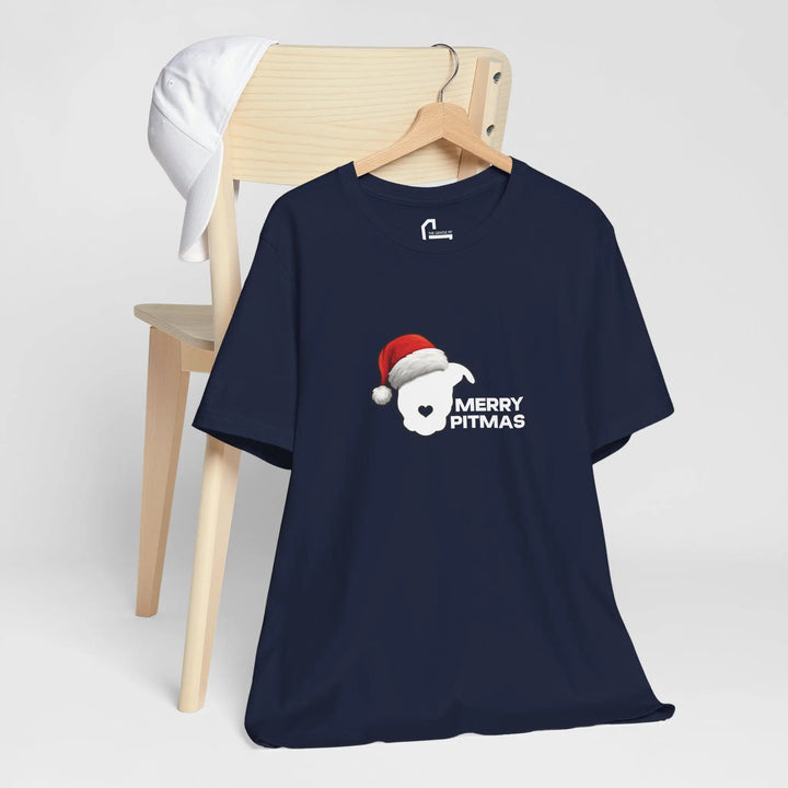Merry Pitmas 2025 V2 Unisex Short Sleeve T-shirt Printify