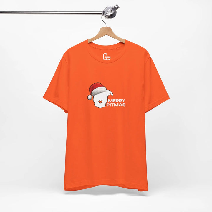 Merry Pitmas 2025 V2 Unisex Short Sleeve T-shirt Printify