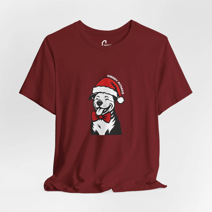 Merry Pitmas V3 Unisex Short Sleeve T-shirt Printify