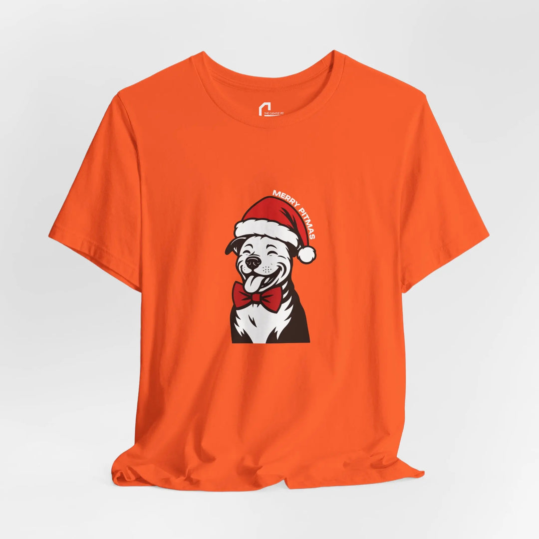 Merry Pitmas V3 Unisex Short Sleeve T-shirt Printify