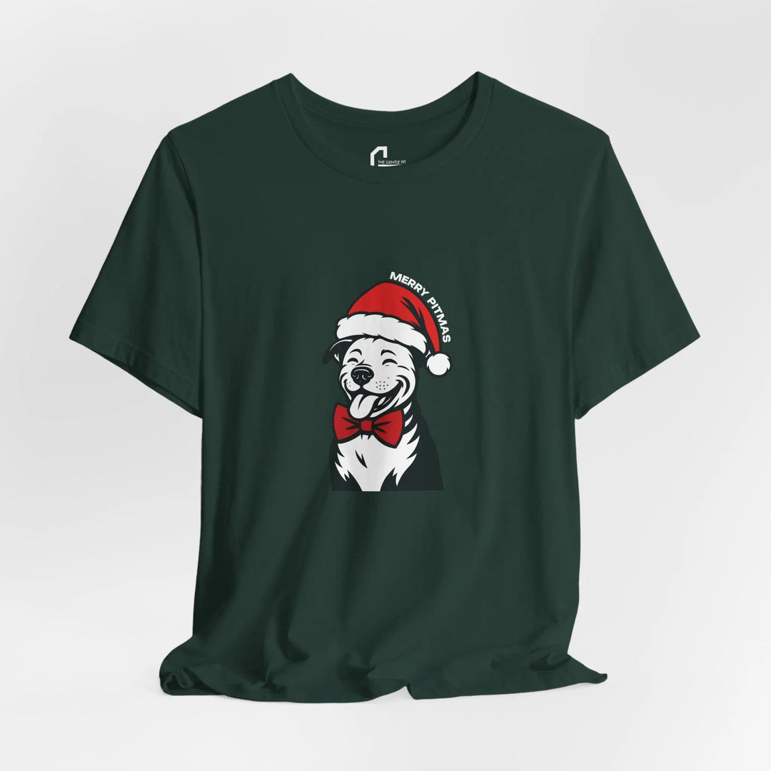 Merry Pitmas V3 Unisex Short Sleeve T-shirt Printify
