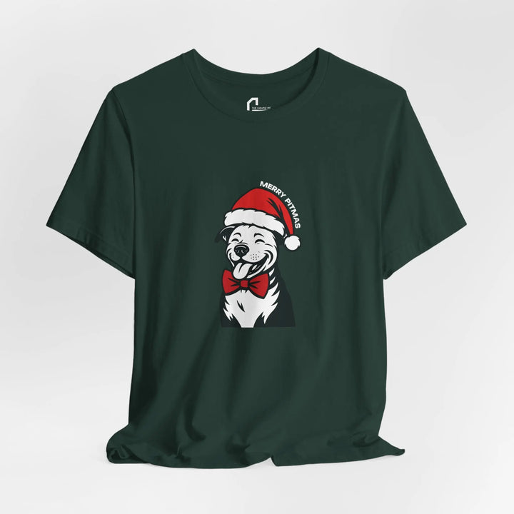Merry Pitmas V3 Unisex Short Sleeve T-shirt Printify