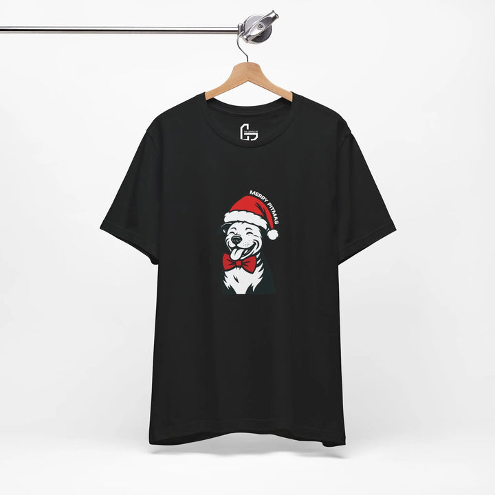 Merry Pitmas V3 Unisex Short Sleeve T-shirt Printify