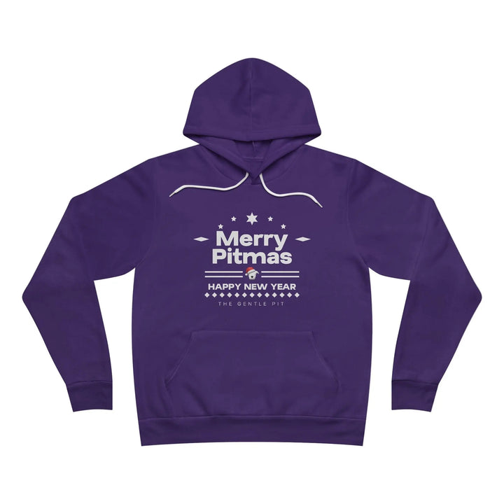 Merry Pitmas V5 Sponge Fleece Pullover Hoodie Printify
