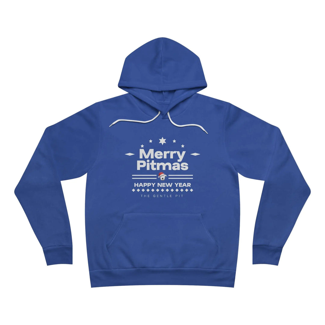 Merry Pitmas V5 Sponge Fleece Pullover Hoodie Printify