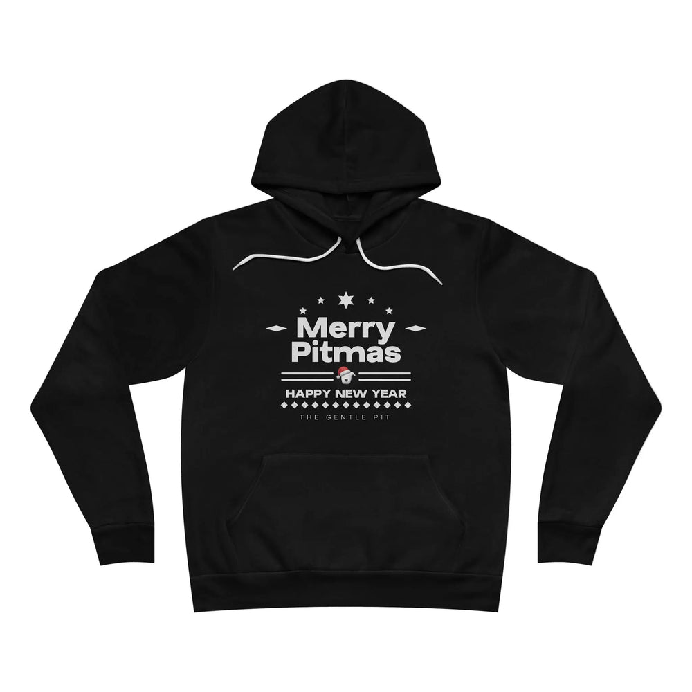 Merry Pitmas V5 Sponge Fleece Pullover Hoodie Printify