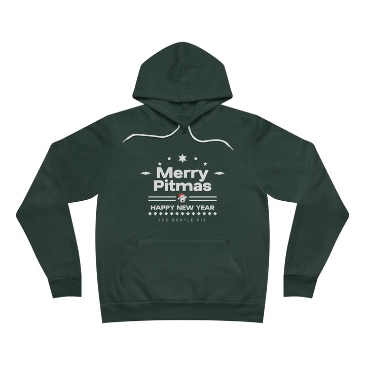 Merry Pitmas V5 Sponge Fleece Pullover Hoodie Printify