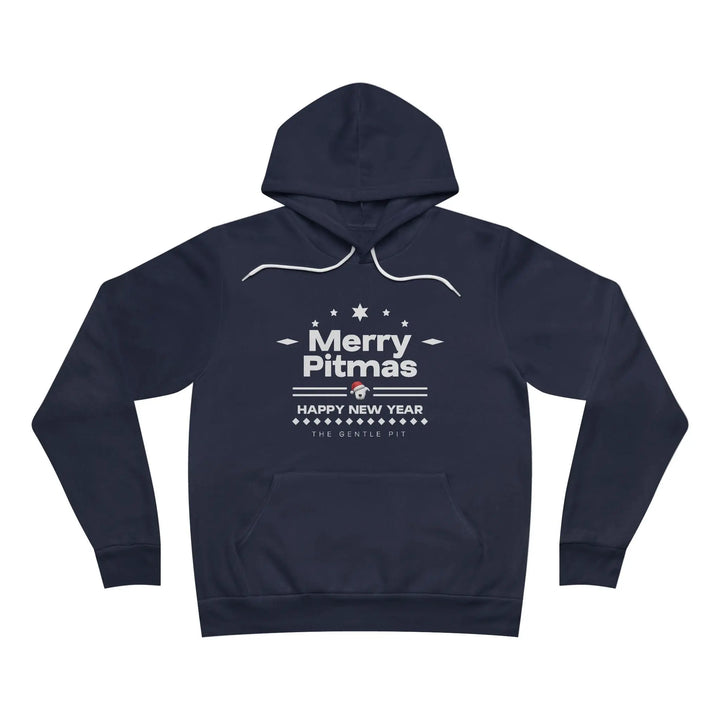 Merry Pitmas V5 Sponge Fleece Pullover Hoodie Printify